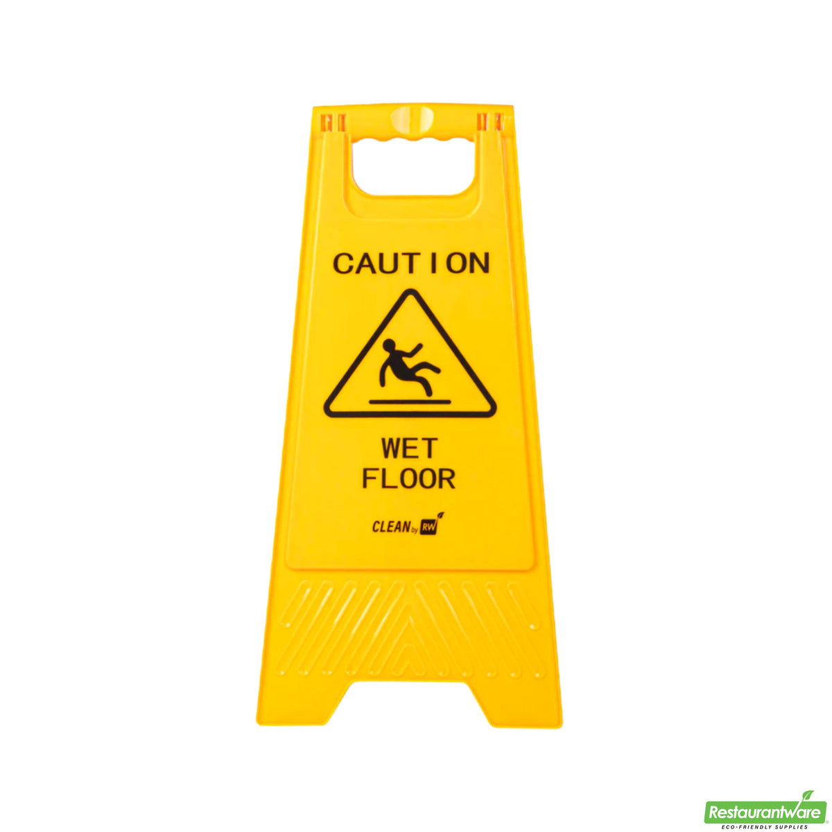 Sign, Yellow, Caution Wet Floot,1 - 1 EACH