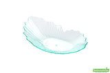 Plates, Coquille Appetizer, 3.25 Inch, Plastic, White, Scalloped-Edge, Heavyweight, 3.25 Linear Inch,1 - 100 COUNT