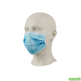 Masks, Face, 7 x 3.75 Inch, 3-Layer Filtration, Blue, Disposable,1 - 1000 COUNT