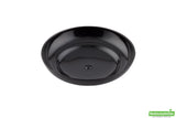 Plates, Rotondo Appetizer, 3.25 Inch, Plastic, Black, Round, Heavyweight, 3.25 Linear Inch,1 - 100 COUNT