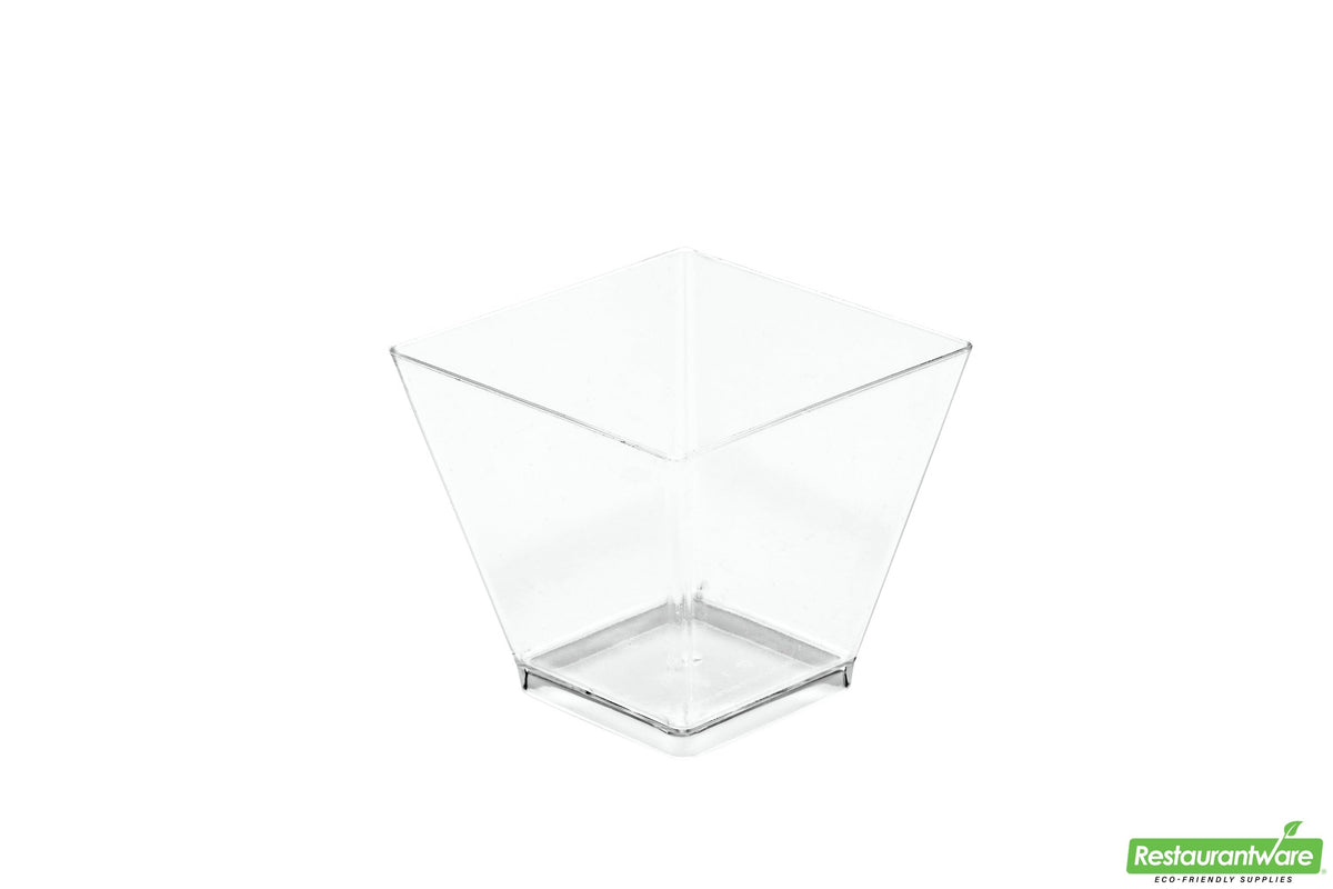 Cups, Kova Dessert, 2 Ounce, Plastic, Clear, Square, Heavyweight, 2 Ounce,1 - 300 COUNT
