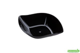 Plates, Appetizer, 3.5 Inch, Plastic, Black Comma Design, Curved, Heavyweight, 3.5 Linear Inch,1 - 100 COUNT