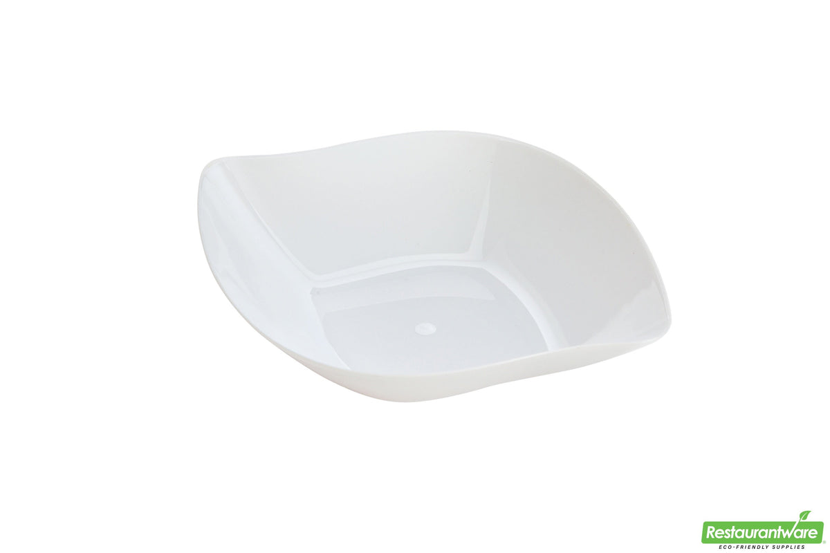 Plates, Appetizer, 3.5 Inch, Plastic, White Comma Design, Curved, Heavyweight, 3.5 Linear Inch,1 - 100 COUNT