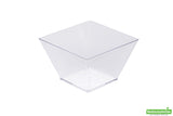 Bowls, Geometric Kova, 16 Ounce, Plastic, Clear, Square, Heavyweight, 16 Ounce,1 - 100 COUNT