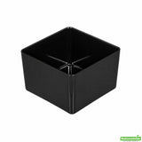 Cups, 1.7 x 1.7 Inch, Plastic, Black Quadrato Design, Square, Heavyweight, 1.7 Linear Inch,1 - 100 COUNT