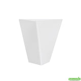 Cups, Dessert, 2.9 x 2.6 x 2.8 Inch, Plastic, White Torcente Design, Tall Triangle, Heavyweight,1 - 100 COUNT