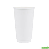 Cups, Hot Coffee, 16 Ounce, Paper, White, Double Wall, 16 Ounce,1 - 500 COUNT