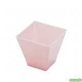 Cups, Mini Kova Dessert, 2 Ounce, Plastic, Limited Edition Powder Pink, Square, 2 Ounce,1 - 100 COUNT