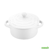 Cocotte, Mini, Porcelain, 3 Ounce, White, 4.33 Linear Inch,1 - 10 COUNT
