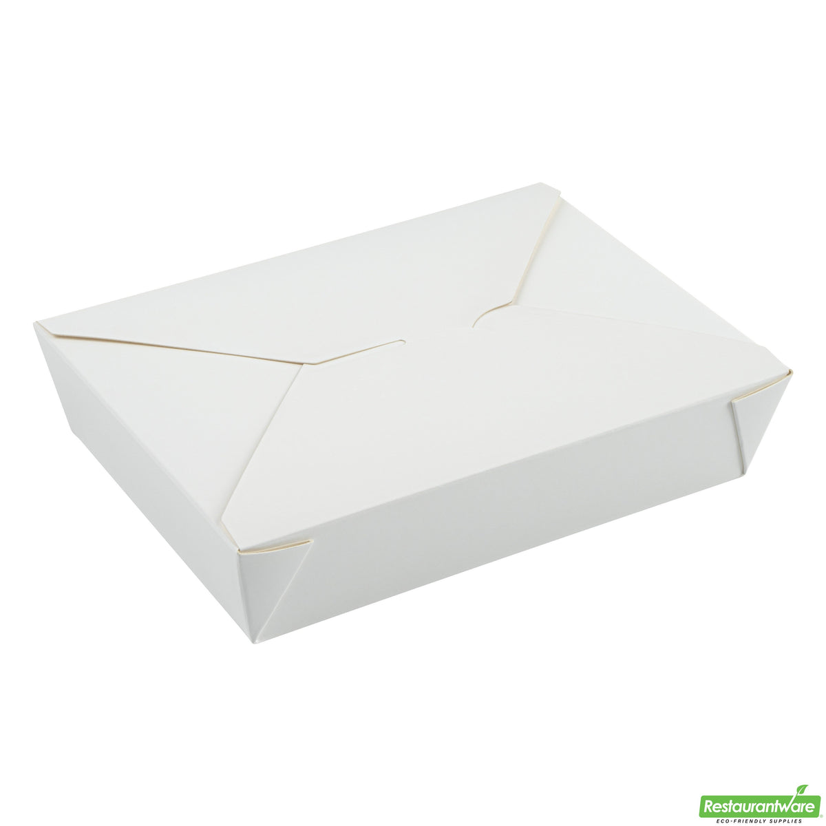 Containers, Take-Out, 49 Ounce, Paper, White, Rectangular, 8.5 x 6.25 x 2 Inch,1 - 200 COUNT