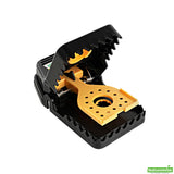 Mouse Traps, Interlocking Teeth, Pest Tek, Bait Cap, Black, Plastic, Reusable,6 - 1 COUNT