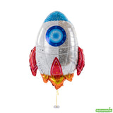 Balloons, Mylar, Balloonify 28.75 x 23.50 Inch, Rocket Ship,100 - 1 COUNT