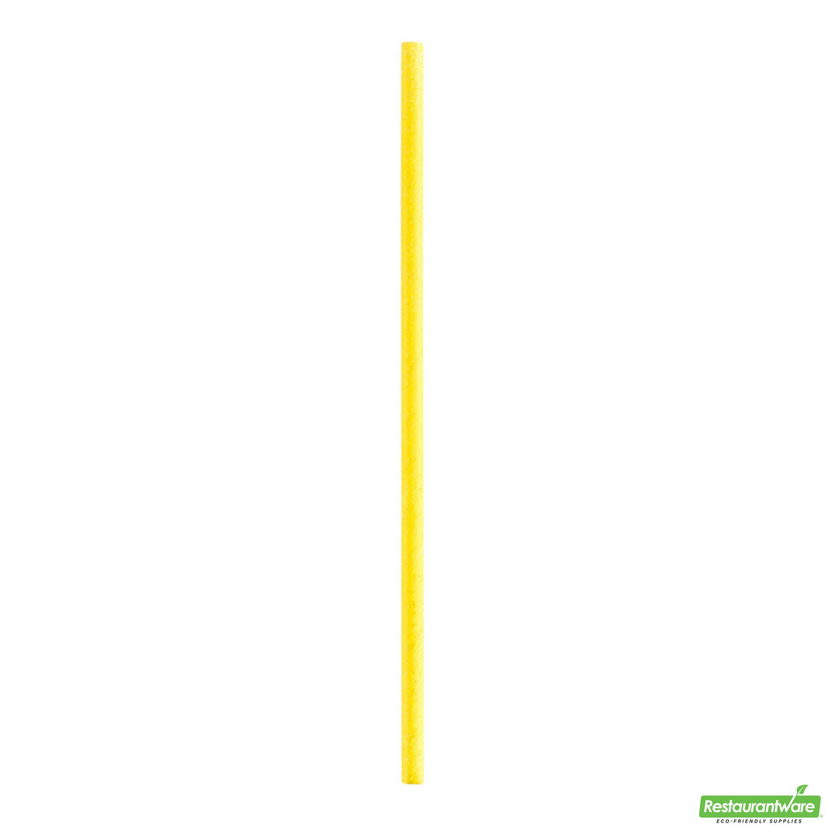 Straws, 7.8 Inch, Paper, Yellow, Biodegradable, 7.8 Linear Inch,1 - 100 COUNT