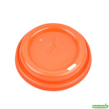 Lids, Sip-Thru, Plastic, Tangerine Orange, for 8/12/16/20 Ounce Cups,1 - 500 COUNT