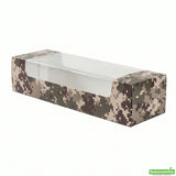 Boxes, Pastry & Cake, Pastry Tek 9.75 x 3.25 x 2.25 Inch, Paper, Camouflage, with Window,100 - 1 COUNT