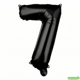 Balloon, Mylar, Balloonify 16 Inch, Number 7, Black,1 - 1 EACH