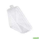 Container, Sandwich, Tamper Tek 7.25 x 4 x 3.50 Inch, Plastic, Clear, Wedge, 7.25 x 4 x 3.50 Inch, with Lid, Tamper-Evident,100 - 1 COUNT