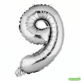 Balloon, Mylar, Balloonify 16 Inch, Number 9, Silver,1 - 1 EACH
