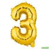 Balloon, Mylar, Balloonify 16 Inch, Number 3, Gold,1 - 1 EACH