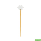 Skewers, 3.50 Inch, Bamboo, White, Snowflake,10 - 100 COUNT