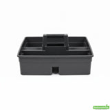 Caddy, Cleaning, 15.25 x 13.25 x 6.75 Inch, 2-Compartment, Black, Plastic, with Handle,1 - 1 EACH