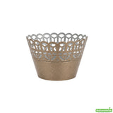 Cupcake Wraps, Bellissimo, 2.1 Inch, Paper, Cocoa Brown, 2.1 Linear Inch,1 - 200 COUNT