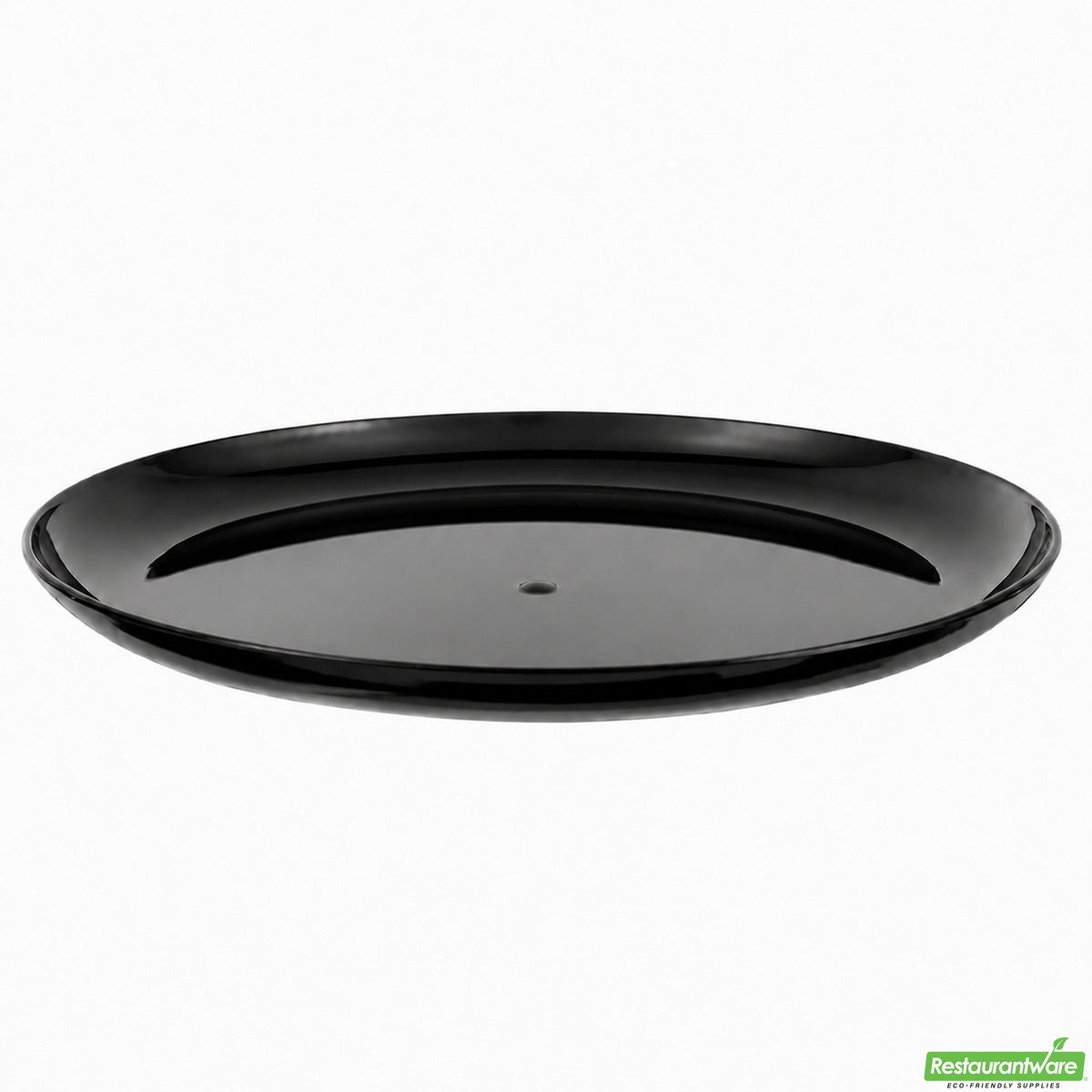 Plates, Food, 7 Inch, Plastic, Black, Round, Medium-weight, 7 Linear Inch,1 - 100 COUNT