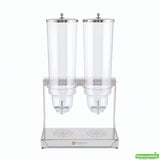 Dispenser, Cereal, 3 Liter, Double Compartment, with Stainless Steel Body, 3 Liter,1 - 1 EACH