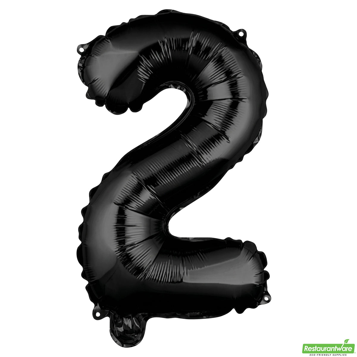 Balloon, Mylar, Balloonify 16 Inch, Number 2, Black,1 - 1 EACH