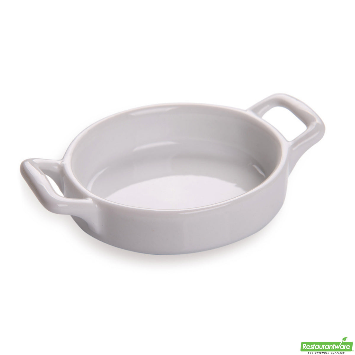 Dishes, Mini Handled, Porcelain, 2 Ounce, White, 4.14 Linear Inch,1 - 10 COUNT