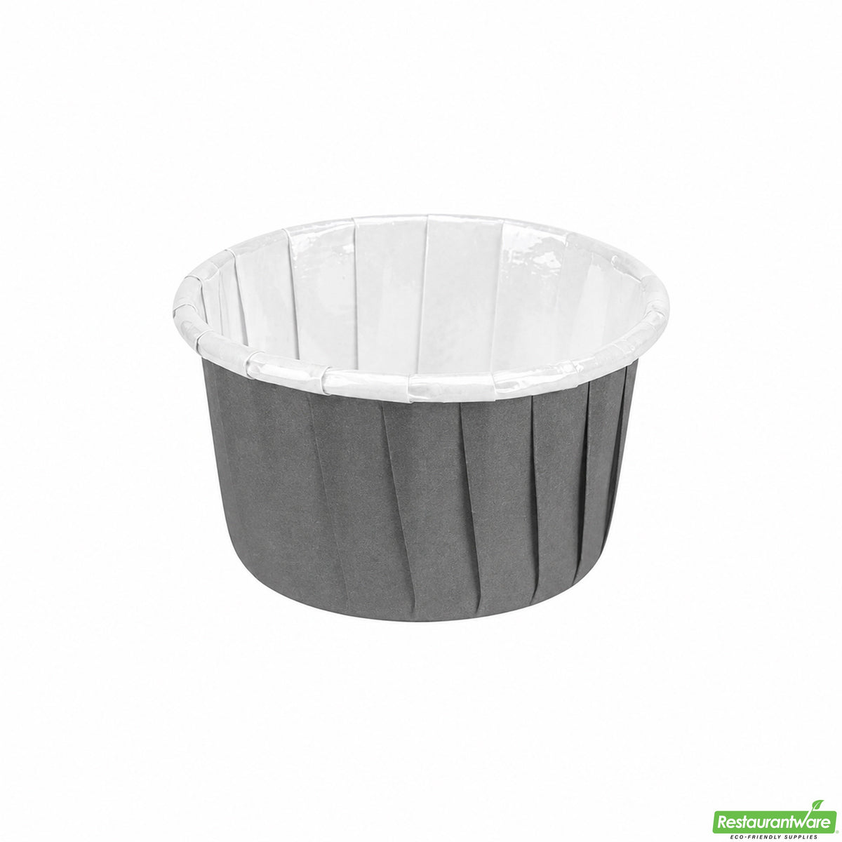 Cups, Baking, 1 Ounce, Paper, Gray, Pleated, Small 2 x 2 x 1.25 Inch, Round,200 - 1 COUNT