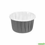 Cups, Baking, 1 Ounce, Paper, Gray, Pleated, Small 2 x 2 x 1.25 Inch, Round,200 - 1 COUNT