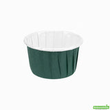 Cups, Baking, 1 Ounce, Paper, Forest Green, Pleated, Small 2 x 2 x 1.25 Inch, Round,200 - 1 COUNT