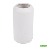 Vase, Table Art, 3.25 x 3.25 x 6 Inch, Ceramic, White,1 - 1 EACH