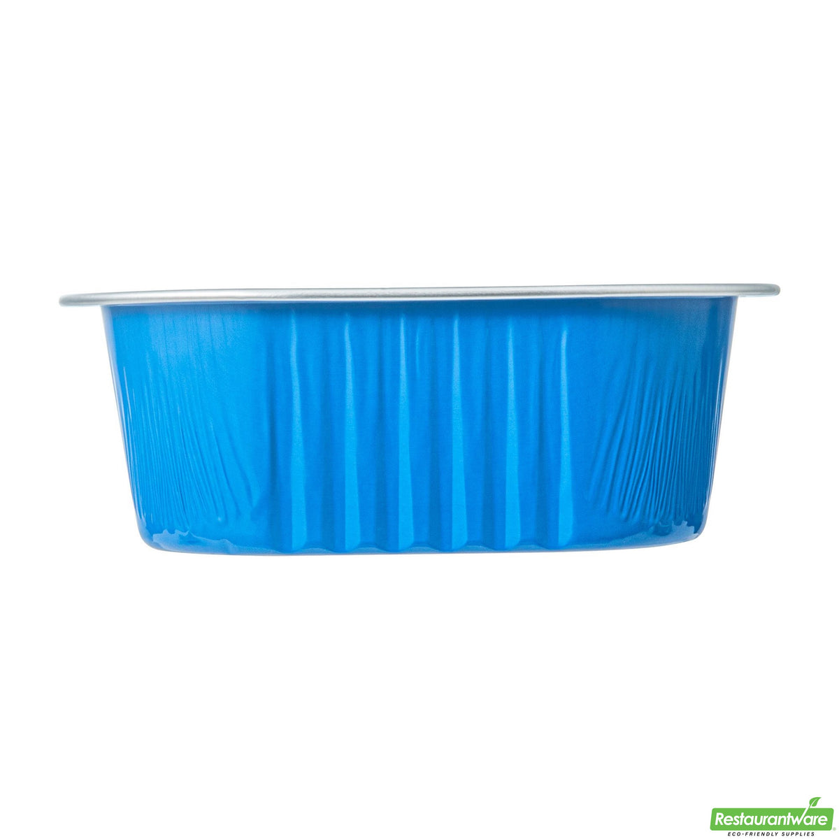Cups, Baking, 10 Ounce 4.25 x 4.25 x 1.5 Inch, Aluminum, Blue, Square,1 - 100 COUNT