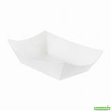 Trays, 5.5 x 3.5 x 2 Inch, Paper, White, Boat,1 - 200 COUNT