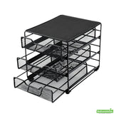 Drawers, Coffee Pod & Capsule, Restpresso 7 x 8.50 x 7.50 Inch, 3-Tier, Iron, Holds 36 K-Cups,1 - 1 EACH