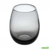 Glasses, Wine, Vetri, 15 Ounce, Gray, Stemless, 3.75 x 3.75 x 4.25 Inch,4 - 6 COUNT