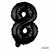 Balloon, Mylar, Balloonify 16 Inch, Number 8, Black,1 - 1 EACH