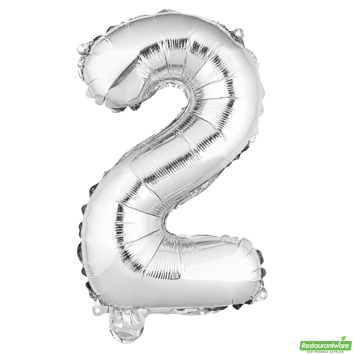 Balloon, Mylar, Balloonify 16 Inch, Number 2, Silver,1 - 1 EACH