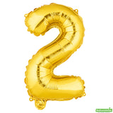 Balloon, Mylar, Balloonify 16 Inch, Number 2, Gold,1 - 1 EACH