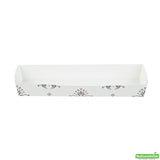 Trays, Baking, Bake Tek 13 Ounce, Greaseproof Paper, Beige Vintage Floral, 10.75 x 3.25 x 1.5 Inch,4 - 25 COUNT