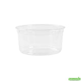 Containers, To-Go Deli, Thermo Tek 12 Ounce, Plastic, Clear, 4.50 x 4.50 x 2.25 Inch, Round,4 - 25 COUNT