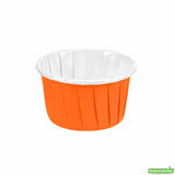 Cups, Baking, 1 Ounce, Paper, Tangerine Orange, Pleated, Small 2 x 2 x 1.25 Inch, Round,200 - 1 COUNT