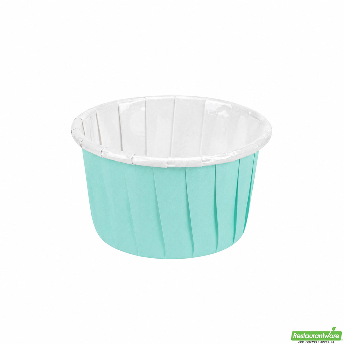 Cups, Baking, 1 Ounce, Paper, Turquoise, Pleated, Small 2 x 2 x 1.25 Inch, Round,200 - 1 COUNT