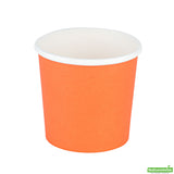 Cups, Soup, Bio Tek 12 Ounce 3.5 Inch, Paper, Tangerine Orange, Round,1 - 200 COUNT