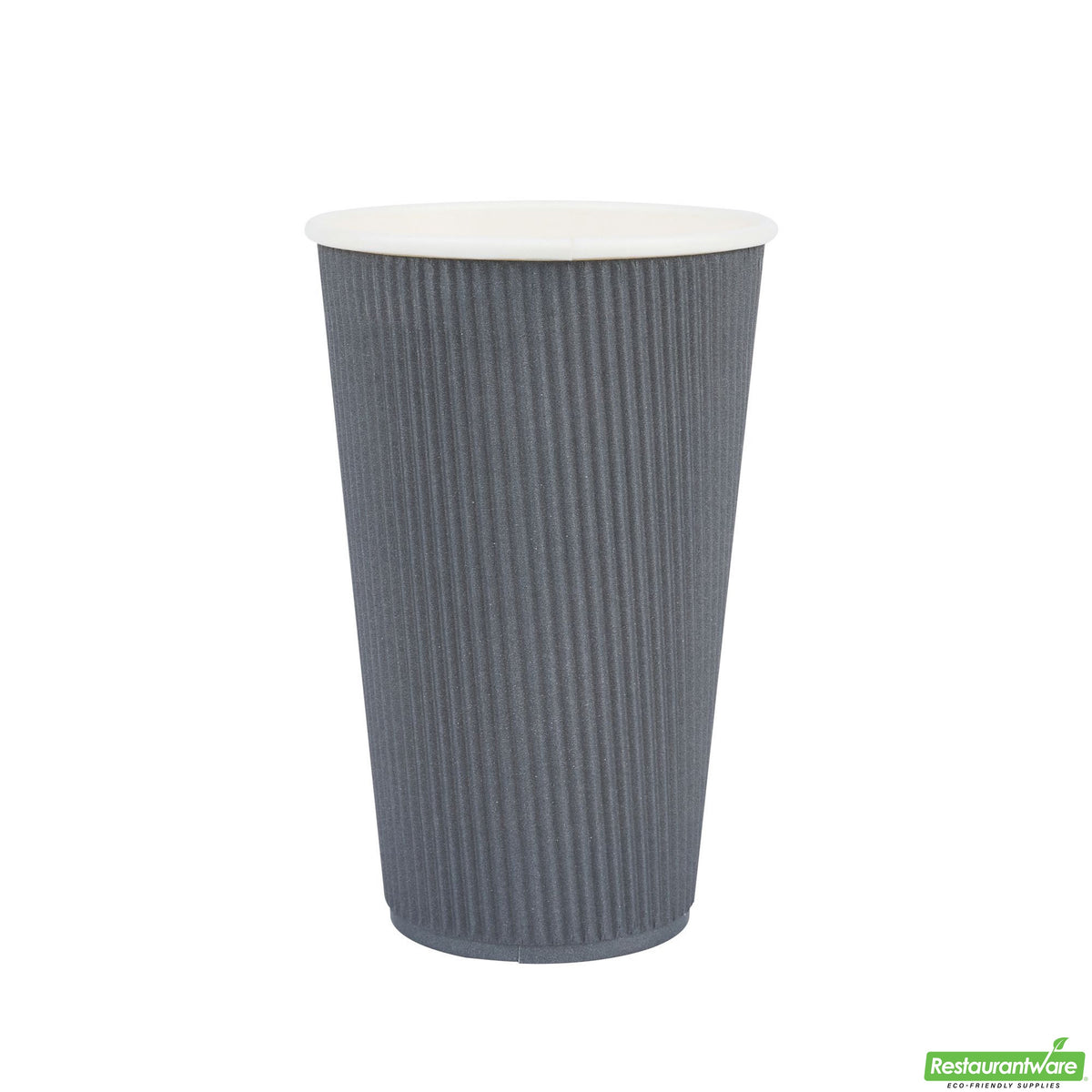 Cups, Hot, 16 Ounce, Paper, Gray, Ripple Wall, 16 Ounce,1 - 500 COUNT