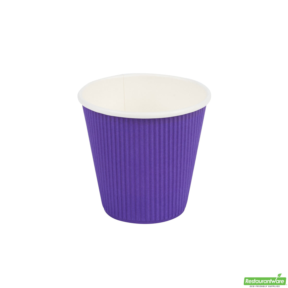 Cups, Hot, 8 Ounce, Paper, Royal Purple, Ripple Wall,500 - 1 EACH