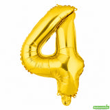Balloon, Mylar, Balloonify 16 Inch, Number 4, Gold,1 - 1 EACH