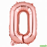 Balloon, Mylar, Balloonify 16 Inch, Number 0, Rose Gold,1 - 1 EACH